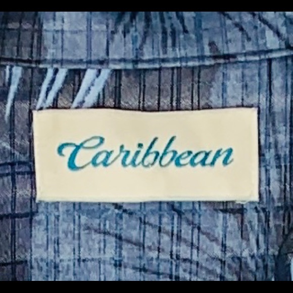 Caribbean Men’s Large Hawaiian Shirt Floral - Picture 6 of 10